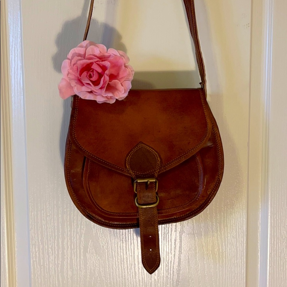 Buffalo Leather Vintage styled handbag! HANDMADE!